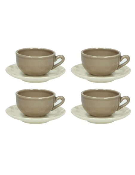 TOGNANA SET 4 TAZZA CAFFE CON PIATTINO - ALGARVE