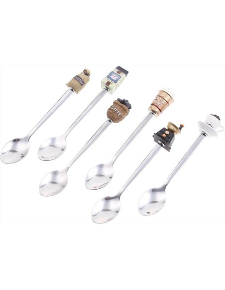 ANDREA FONTEBASSO SET 6 CUCCHIAINI CAFFE 14 CM - CUPCAKES ESPRESSO