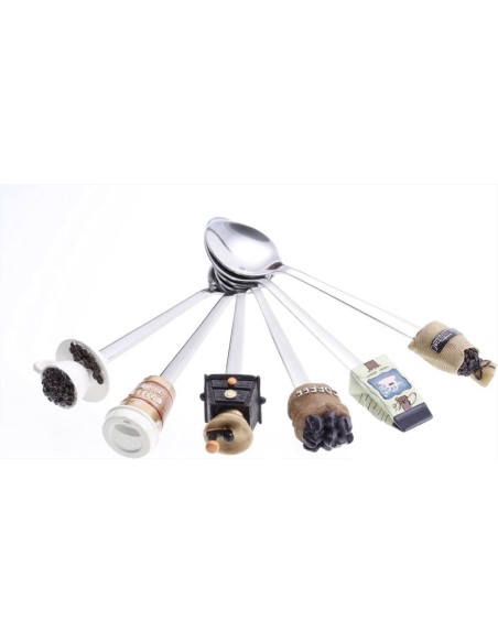 ANDREA FONTEBASSO SET 6 CUCCHIAINI CAFFE 14 CM - CUPCAKES ESPRESSO