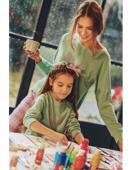 NOIDINOTTE PIGIAMA BAMBINA GIROCOLLO MANICA LUNGA E PANTALONE LUNGO