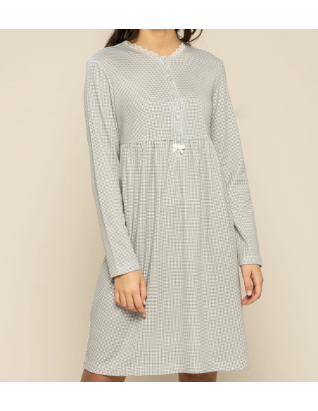 NOIDINOTTE CAMICIA DA NOTTE DONNA MANICA LUNGA SERAFINO 