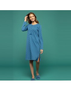 NOIDINOTTE CAMICIA DA NOTTE SERAFINO MANICA LUNGA IN... 2