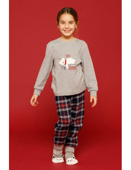 NOIDINOTTE PIGIAMA UNISEX BAMBINO GIROCOLLO MANICA LUNGA E PANTALONE LUNGO