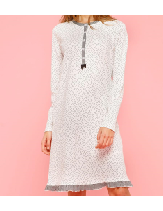 NOIDINOTTE CAMICIA DA NOTTE DONNA MANICA LUNGA A SERAFINO 2