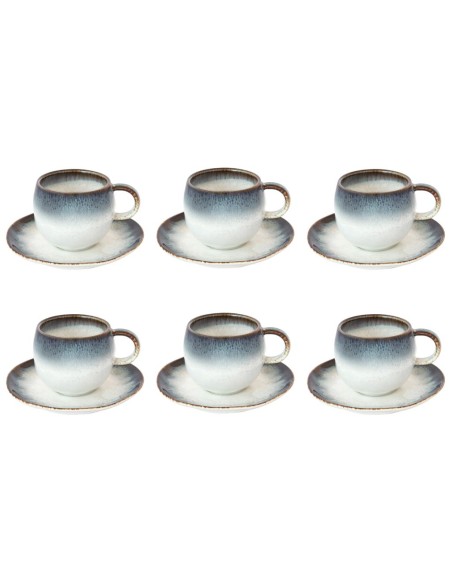 EASY LIFE SET 6 TAZZE CAFFÈ CON PIATTINO 120 ML - NUANCES