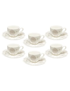 ANDREA FONTEBASSO SET 6 TAZZE CAFFE 9 CL - GINEVRA PARSIFAL