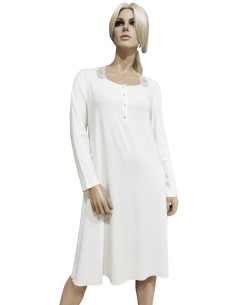 ANNETTE CAMICIA DA NOTTE DONNA A MANICA LUNGA