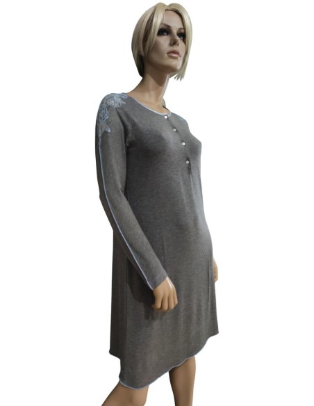 ANNETTE CAMICIA DA NOTTE DONNA A MANICA LUNGA