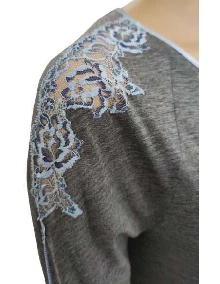 ANNETTE CAMICIA DA NOTTE DONNA A MANICA LUNGA