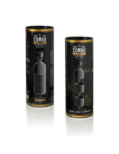 RCR SET BOTTIGLIA 34 CL WHISKY CON 2 BICCHIERI...