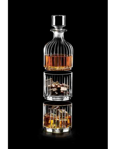 RCR SET BOTTIGLIA 34 CL WHISKY CON 2 BICCHIERI...