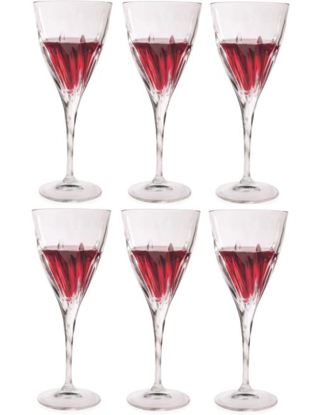 RCR SET 6 CALICI VINO ROSSO 29 CL - FLUENTE