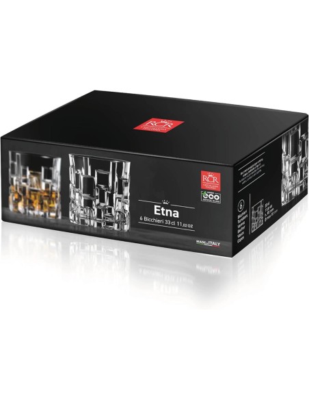 RCR SET 6 BICCHIERI ACQUA 33 CL - ETNA