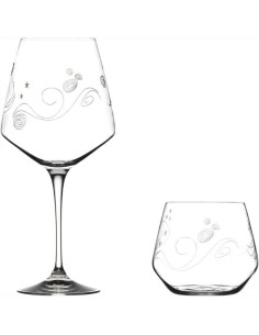 RCR SET CALICE E BICCHIERE - CRYSTAL WISHES