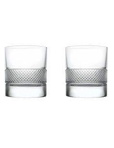 RCR SET 2 BICCHIERI WHISKY 29 CL IN CRISTALLO - FIESOLE