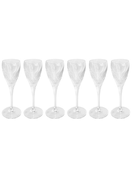 RCR PRESTIGE SET 6 CALICI LIQUORE 8 CL IN CRISTALLO - BREEZE