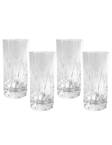 RCR PRESTIGE SET 4 BICCHIERI LONG DRINK 36 CL IN CRISTALLO - ZARAH