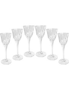 RCR SET 6 CALICI LIQUORE 7 CL IN CRISTALLO - ZARAH