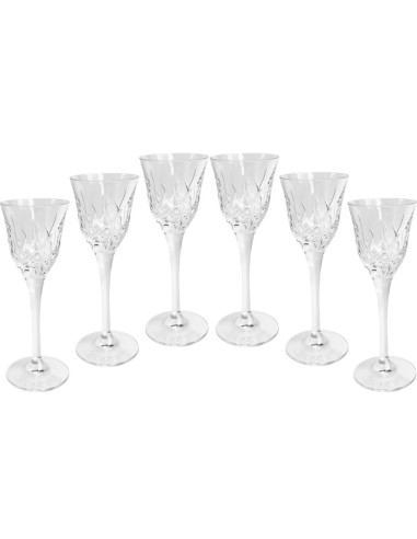 RCR SET 6 CALICI LIQUORE 7 CL IN CRISTALLO - ZARAH