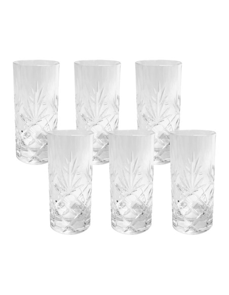 RCR DA VINCI SET 6 BIBITA 36 CL IN CRISTALLO - YORK 