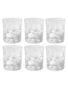 RCR SET 6 BICCHIERI WHISKY CL 29 IN CRISTALLO - YORK 