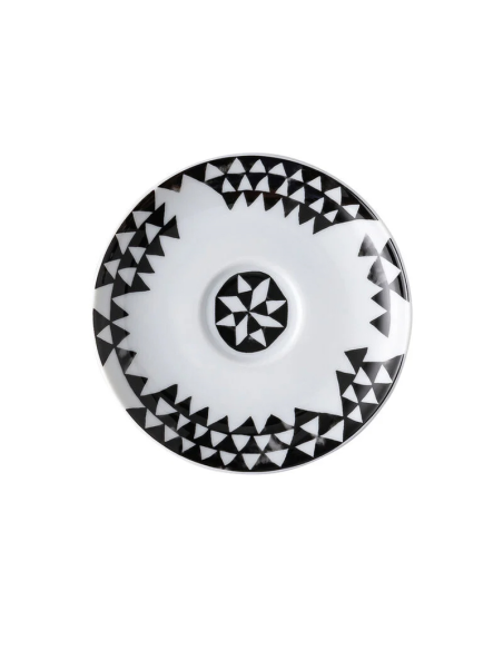 ROSENTHAL TAZZA ESPRESSO 80 ML CON PIATTINO - MAGIC GARDEN BLACK SEEDS