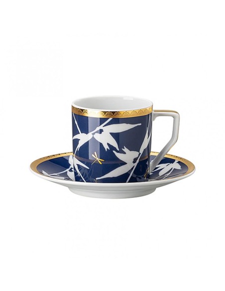 ROSENTHAL HERITHAGE TAZZA ESPRESSO 70 ML CON PIATTINO - TURANDOT BLUE