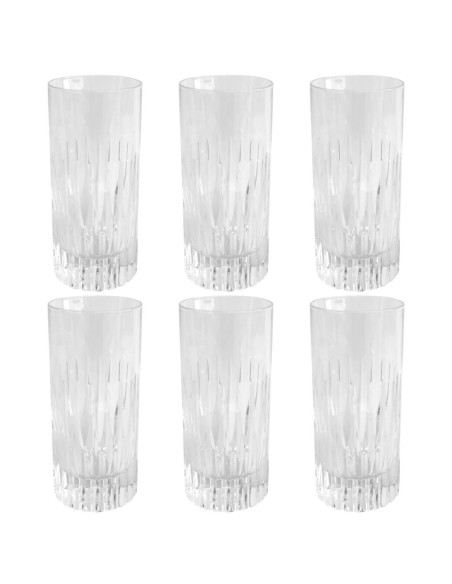 RCR PRESTIGE SET 6 BICCHIERI BIBITA 36 CL IN CRISTALLO - PRATO