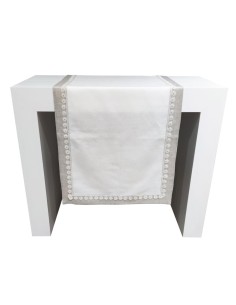 DEA RUNNER 55 X 150 CM CON BALZA IN LINO - MOLLY