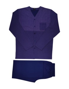 JULIPET PIGIAMA UOMO APERTO MANICA LUNGA E PANTALONE LUNGO