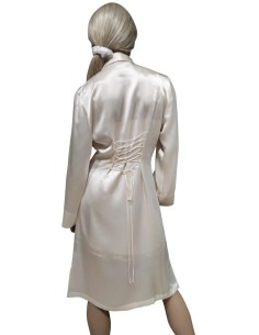 LUNA DI SETA VESTAGLIETTA DONNA A MANICA LUNGA IN PURA SETA 2