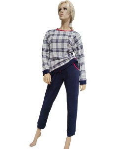 MARYHOME PIGIAMA DONNA GIROCOLLO MANICA LUNGA E PANTALONE...