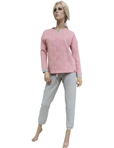 MARYHOME PIGIAMA DONNA SERAFINO MANICA LUNGA E PANTALONE...