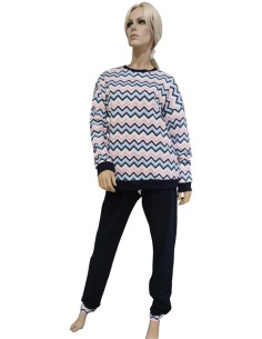 MARYHOME PIGIAMA DONNA GIROCOLLO MANICA CORTA E PANTALONE...