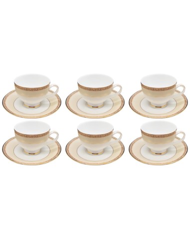 INTAVOLA SET 6 TAZZE THE CON PIATTINO - MARIA