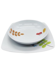 TENDENZE SET TAVOLA 3 PEZZI - ALBA FOGLIE 2