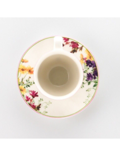 TENDENZE SET 6 TAZZINE CAFFE CON PIATTINO COORDINATO -... 2