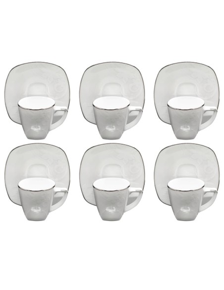 TENDENZE SERVIZIO CAFFE 9 PEZZI - WILLAND PLATINO