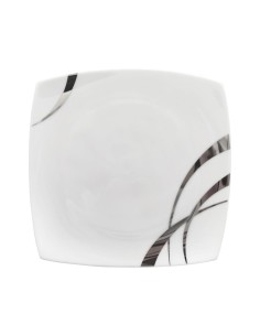 TENDENZE SET 6 PIATTI DOLCE - DUNE PLATINO