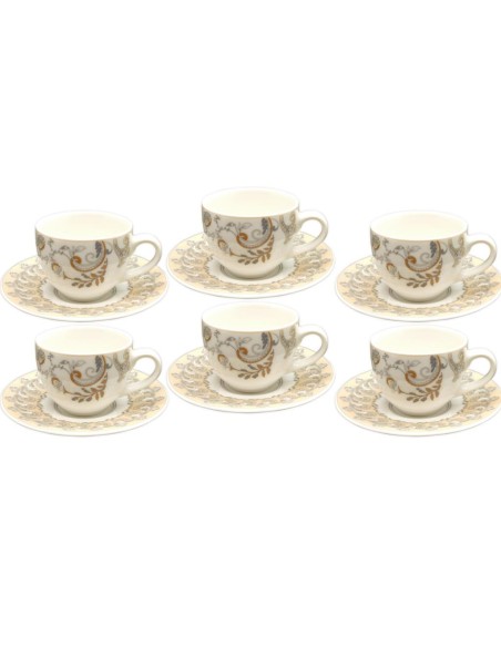 TENDENZE SET 6 TAZZE CAFFE CON PIATTINO - VERSAI