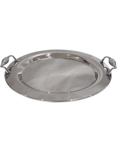 TRESORS VASSOIO TONDO IN ACCIAIO - VALERY