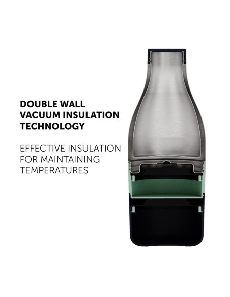 TREBONN BOTTIGLIA TERMICA MULTISCOMPARTO 2 IN 1 PER BEVANDE ED ALIMENTI - FOOD & HYDRATE 2