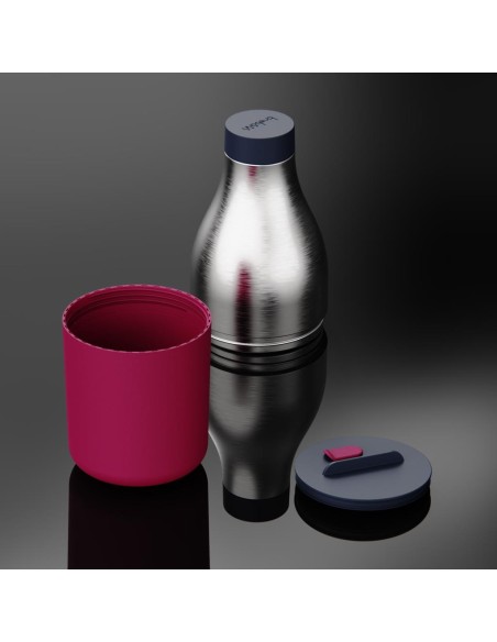 TREBONN BOTTIGLIA TERMICA MULTISCOMPARTO 2 IN 1 PER BEVANDE ED ALIMENTI - FOOD & HYDRATE 2