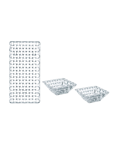 NACHTMANN SET ANTIPASTIERA 3 PZ - BOSSA NOVA