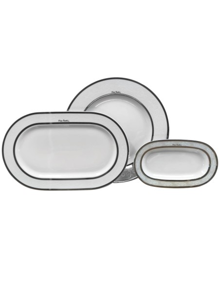 PIERRE CARDIN SERVIZIO PIATTI 46* PEZZI - ROXY PLATINO