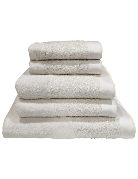 DAVID COMPLETO BAGNO 6 PEZZI CON PIZZO - EMOZIONE