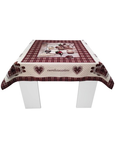 EMILY COPRITAVOLO IN GOBELIN - CUOR DI CIOCCOLATO