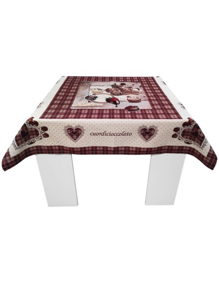 EMILY COPRITAVOLO IN GOBELIN - CUOR DI CIOCCOLATO