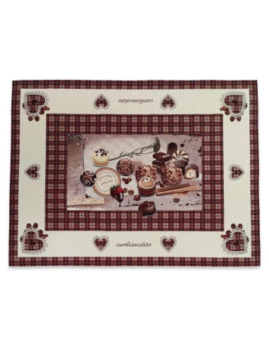 EMILY COPRITAVOLO IN GOBELIN - CUOR DI CIOCCOLATO