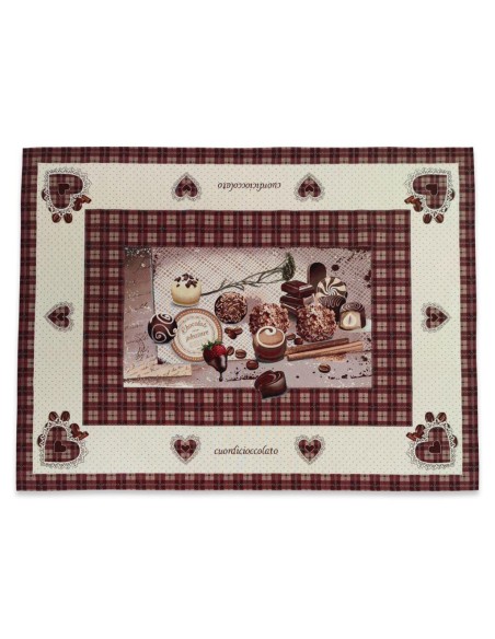 EMILY COPRITAVOLO IN GOBELIN - CUOR DI CIOCCOLATO